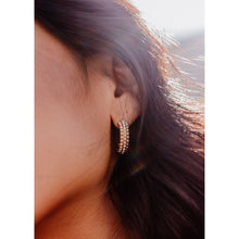 Load image into Gallery viewer, Large Palacio Real Sleepers in 18KT Gold Plating &amp; Mini Pearls