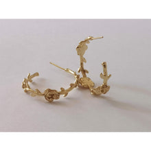 Load image into Gallery viewer, Late Bloomer Earrings in 18KT Gold Plating
