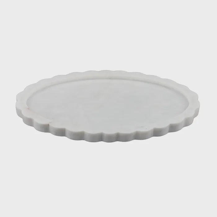 Florence Marble Tray - White