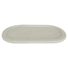 Load image into Gallery viewer, White Marble Rounded Tray - Large