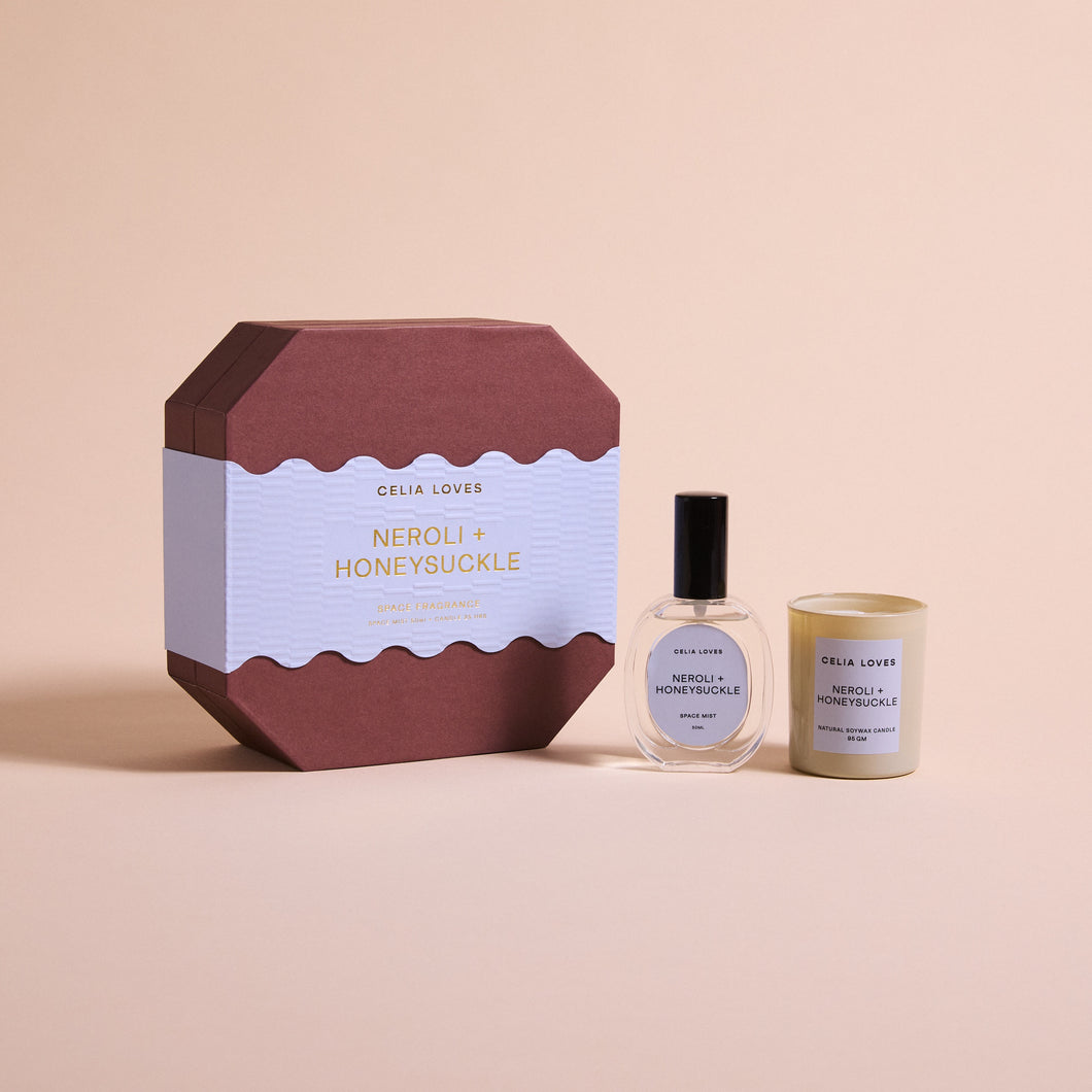 Duo Set - Neroli & Honeysuckle Room Spray + Candle