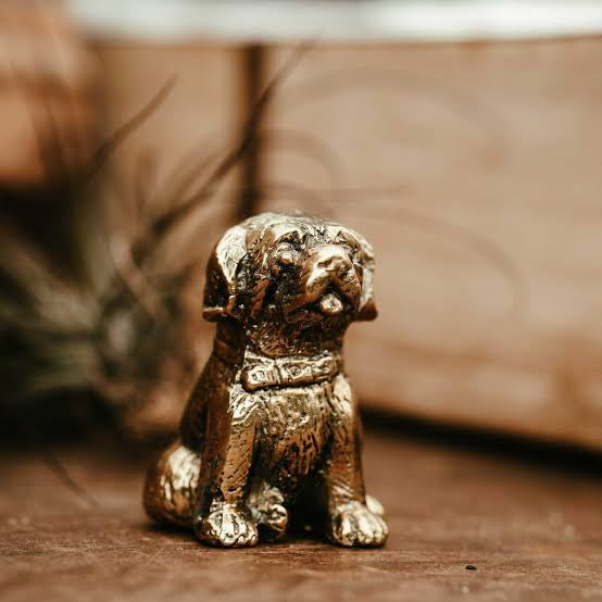 Gold Brass Puppy - Small