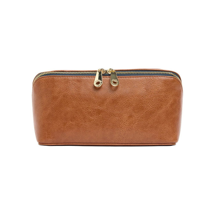 PU Washbag - Tan Pebble