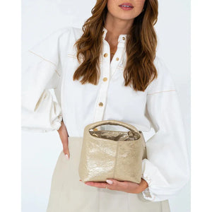 Linton Crossbody - Light Gold Crinkle