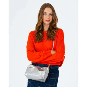 Monty Bag - Silver Crinkle