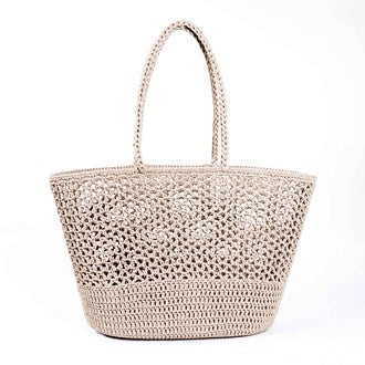 Romy Crochet Basket - Natural