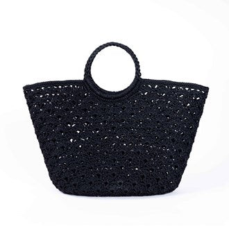 Sophia Crochet Basket - Black