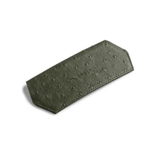 Load image into Gallery viewer, Glasses Case - Olive (Ostrich Print)