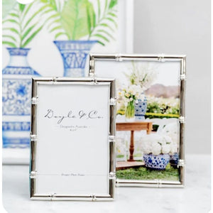 Silver Plated Bamboo Photo Frame 5 x 7"