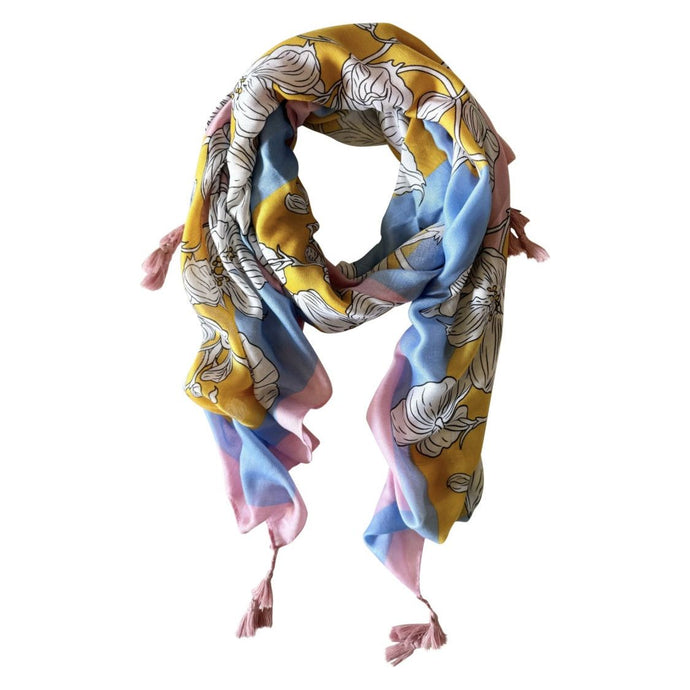 Lily Abstract Floral Autumn/Winter Scarf