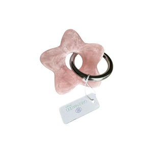 Star Resin Keyring - Baby Pink