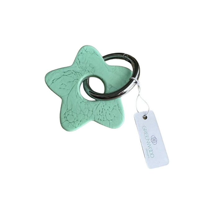 Star Resin Keyring - Mint