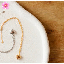 Load image into Gallery viewer, Ella Puffy Heart Necklace - Gold