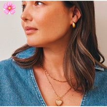 Load image into Gallery viewer, Ella Puffy Heart Necklace - Gold
