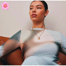 Load image into Gallery viewer, Ella Puffy Heart Necklace - Gold