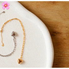 Load image into Gallery viewer, Ella Puffy Heart Necklace - Silver