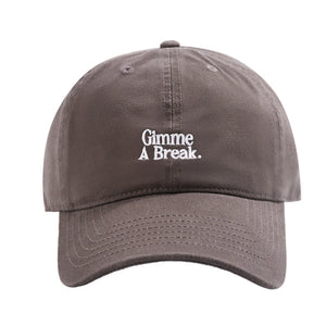 'Gimme A Break' Cap - Grey/White