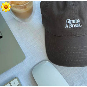'Gimme A Break' Cap - Grey/White
