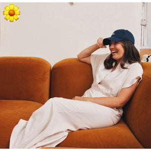 'Gimme Attention' Cap - Navy/White