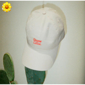 'Gimme Coffee' Cap - Beige/Red