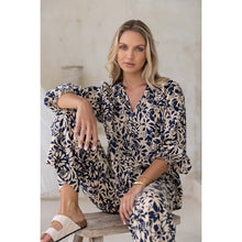 Load image into Gallery viewer, Eden Blouse - Navy Print