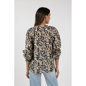 Eden Blouse - Navy Print