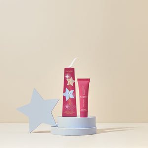 Hanging 35ml Hand Cream - Raspberry Xmas Sparkles - Raspberry 'Merry Christmas' - Blackcurrant & Amber