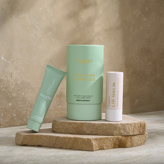 Lip & Hand Cream Duo - Green - Lychee & Apple Blossom