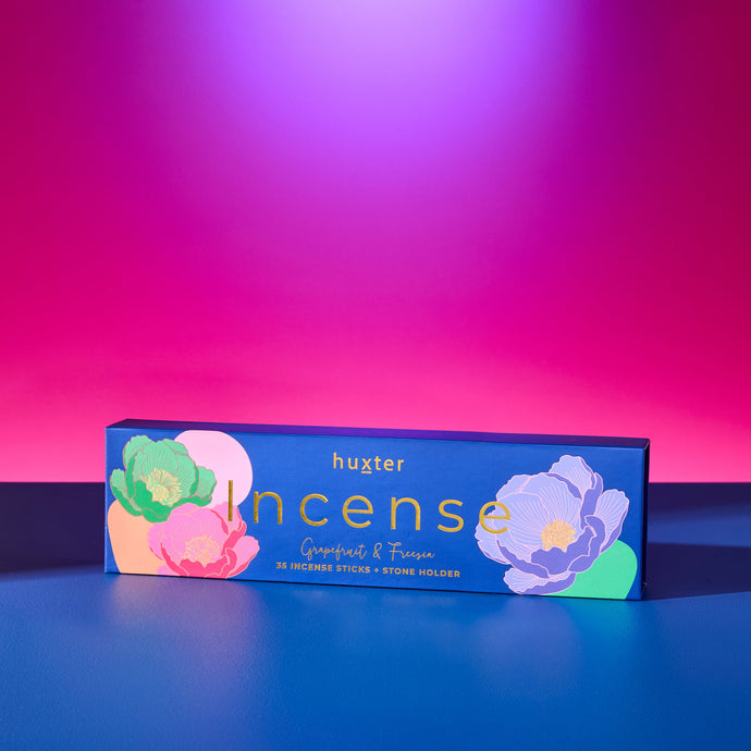 Incense Sticks Gift Box - Cobalt Blue - Grapefruit & Freesia