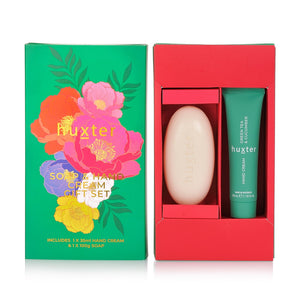 Soap & Hand Cream Gift Box - Emerald Green - Green Tea & Cucumber