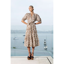 Load image into Gallery viewer, Pacific Dress - Animal Leopard with Gold Spots