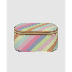 Olive Jewellery Box - Pastel Stripe