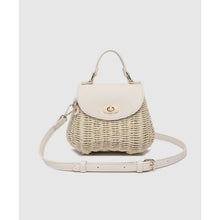 Load image into Gallery viewer, Sandy Raffia Crossbody Bag - Vanilla