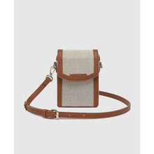 Load image into Gallery viewer, Yoko Canvas Phone Bag - Natural Tan