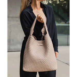 Gabby Woven Shoulder Bag - Malt