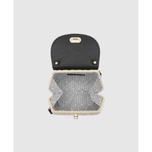 Load image into Gallery viewer, Sandy Raffia Crossbody Bag - Black