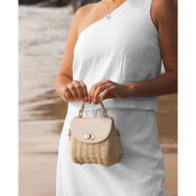 Load image into Gallery viewer, Sandy Raffia Crossbody Bag - Vanilla