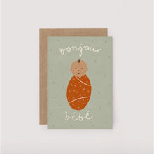 Load image into Gallery viewer, Bonjour Bebe Mini Card