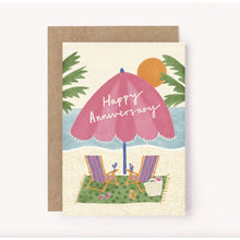 Load image into Gallery viewer, Happy Anniversay Card - Beach