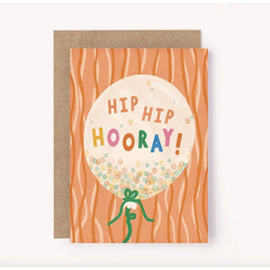 Hip Hip Hooray Birthday Card