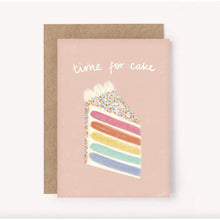 Load image into Gallery viewer, Time for Cake Birthday Card | Pink