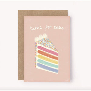 Time for Cake Birthday Card | Pink