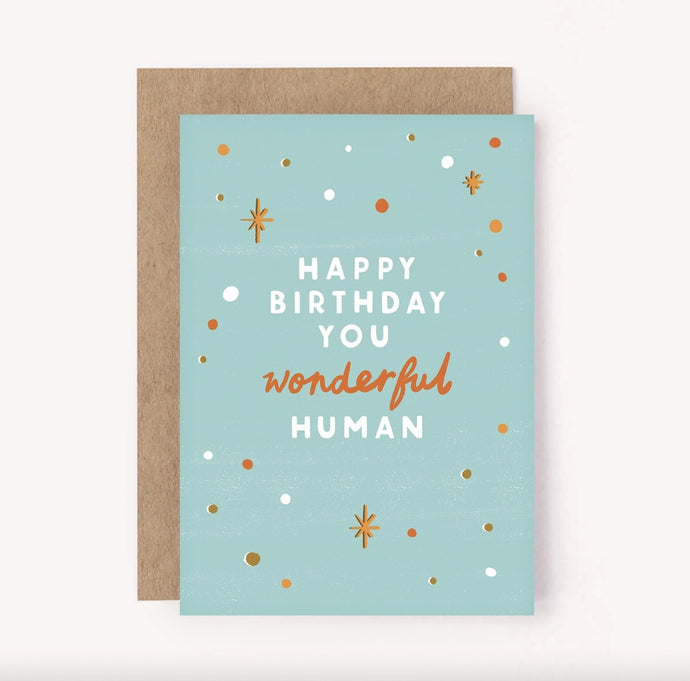 Wonderful Human Birthday Card