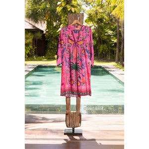 Rio Midi Dress - Queen Palm
