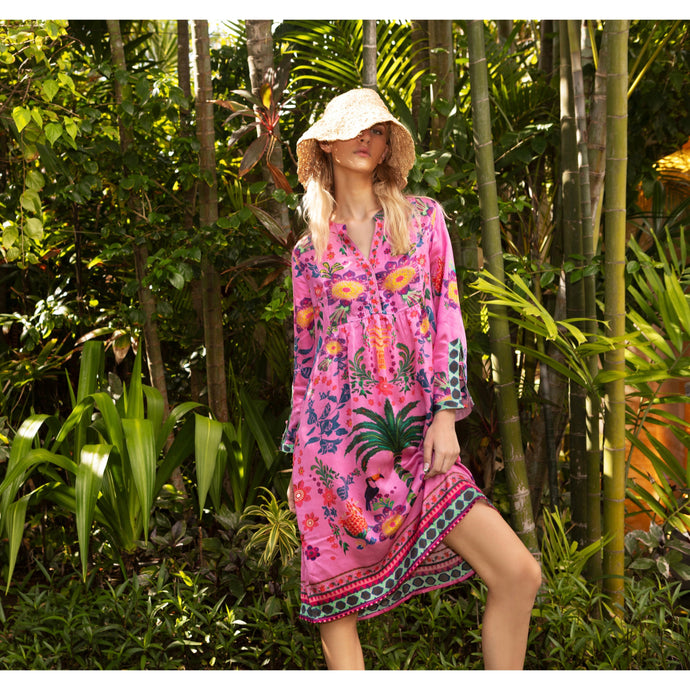 Rio Midi Dress - Queen Palm