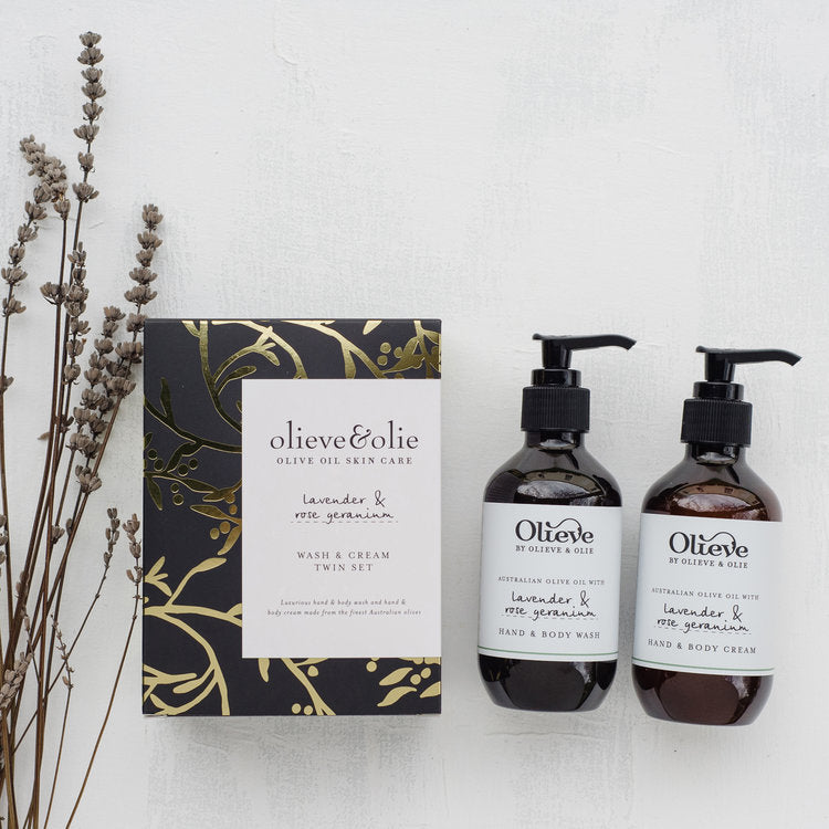 Wash & Cream Twin Set - Lavender & Rose Geranium 200ml