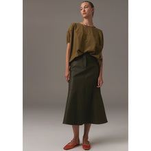 Load image into Gallery viewer, Ollie Faux Leather Skirt - Khaki