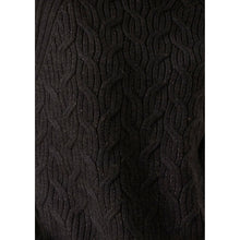 Load image into Gallery viewer, Bennet Merino Lurex Cable Knit - Charcoal