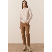 Load image into Gallery viewer, Bennet Merino Lurex Cable Knit - Pebble