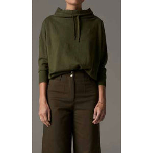 Beech Drawcord Knit - Khaki